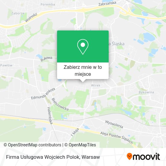 Mapa Firma Usługowa Wojciech Polok