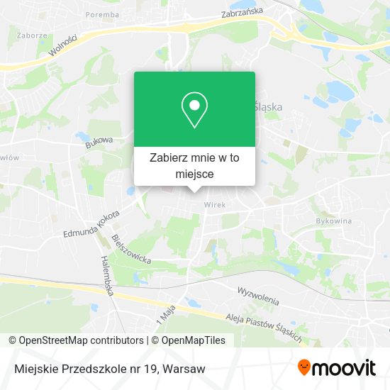 Mapa Miejskie Przedszkole nr 19