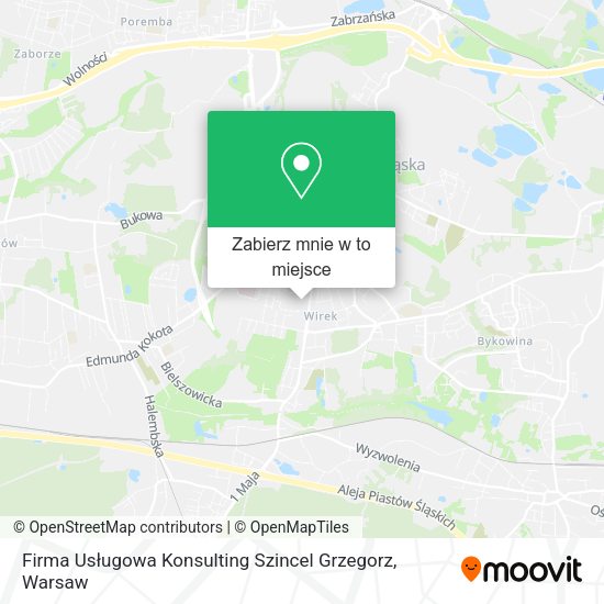 Mapa Firma Usługowa Konsulting Szincel Grzegorz