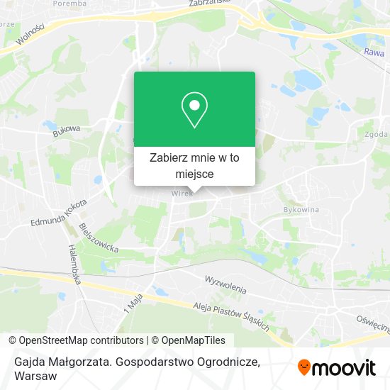 Mapa Gajda Małgorzata. Gospodarstwo Ogrodnicze