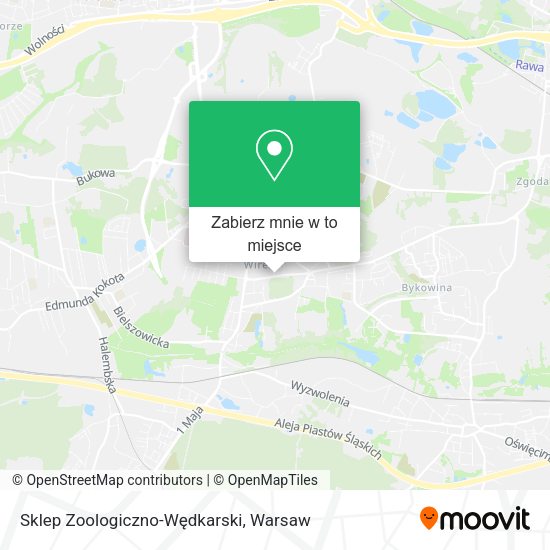 Mapa Sklep Zoologiczno-Wędkarski