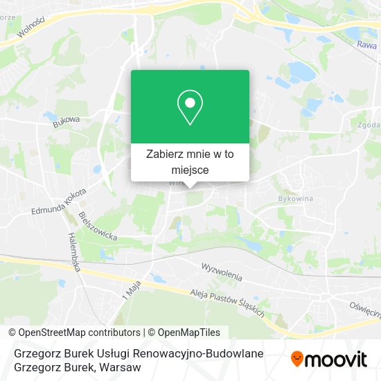 Mapa Grzegorz Burek Usługi Renowacyjno-Budowlane Grzegorz Burek