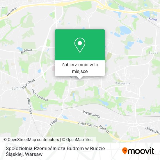 Mapa Spółdzielnia Rzemieślnicza Budrem w Rudzie Śląskiej