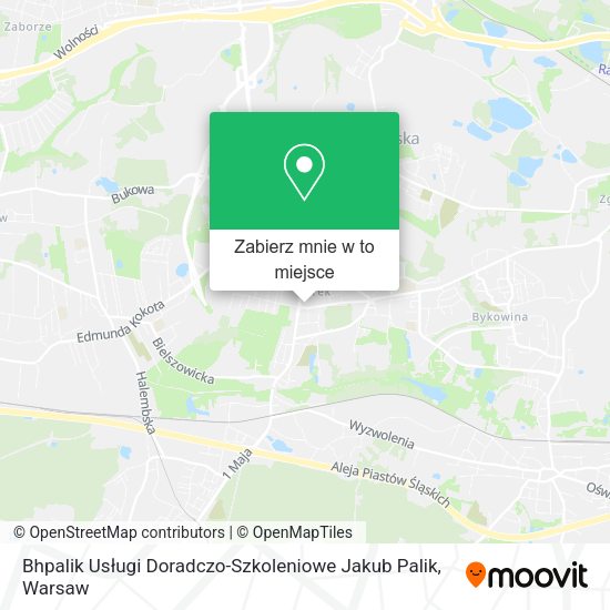 Mapa Bhpalik Usługi Doradczo-Szkoleniowe Jakub Palik