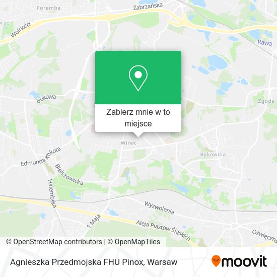 Mapa Agnieszka Przedmojska FHU Pinox