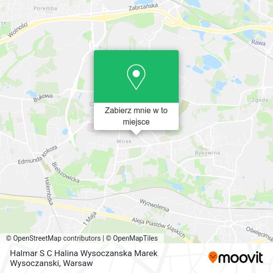 Mapa Halmar S C Halina Wysoczanska Marek Wysoczanski