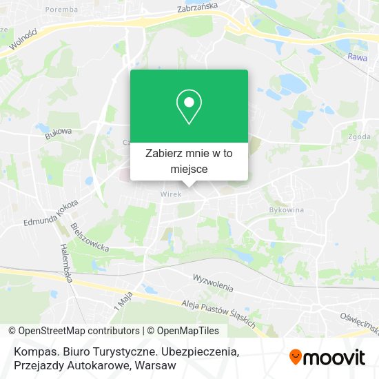 Mapa Kompas. Biuro Turystyczne. Ubezpieczenia, Przejazdy Autokarowe