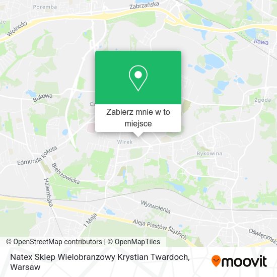 Mapa Natex Sklep Wielobranzowy Krystian Twardoch