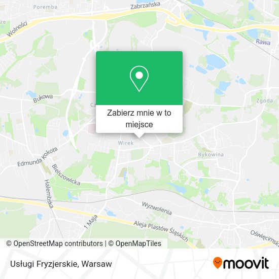 Mapa Usługi Fryzjerskie