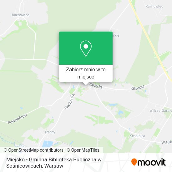 Mapa Miejsko - Gminna Biblioteka Publiczna w Sośnicowicach