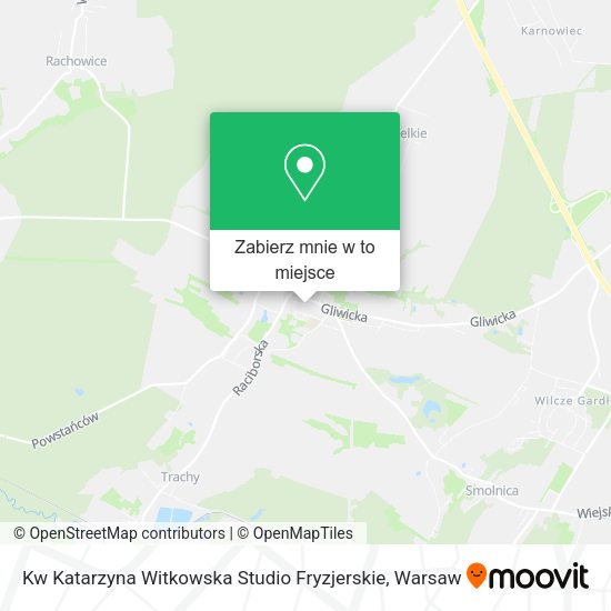 Mapa Kw Katarzyna Witkowska Studio Fryzjerskie