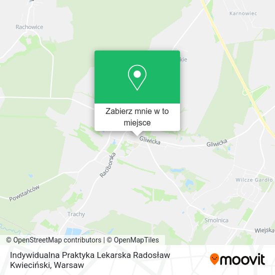 Mapa Indywidualna Praktyka Lekarska Radosław Kwieciński