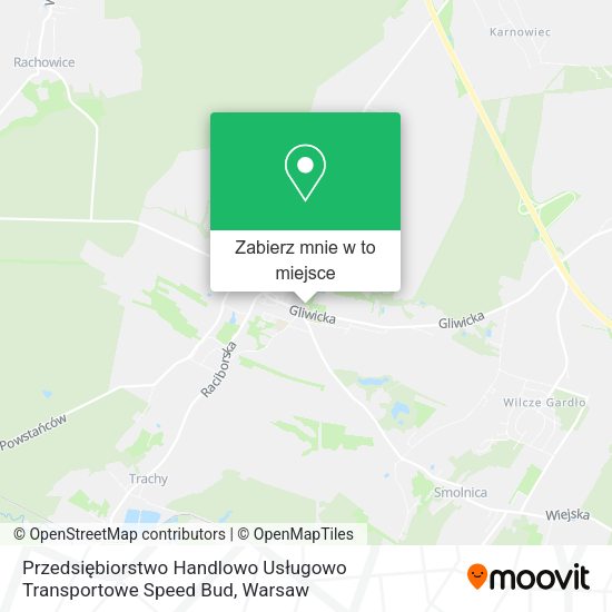 Mapa Przedsiębiorstwo Handlowo Usługowo Transportowe Speed Bud