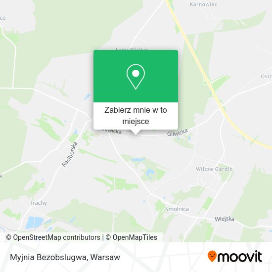 Mapa Myjnia Bezobslugwa