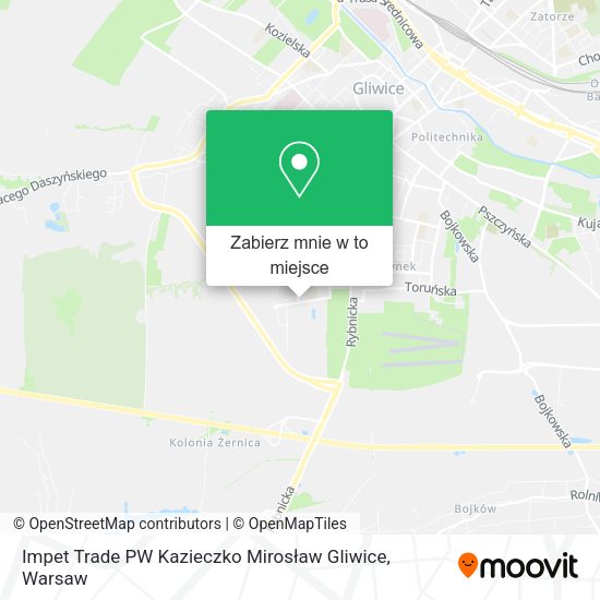 Mapa Impet Trade PW Kazieczko Mirosław Gliwice