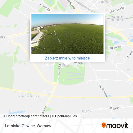 Mapa Lotnisko Gliwice