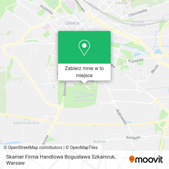 Mapa Skamer Firma Handlowa Bogusława Szkamruk