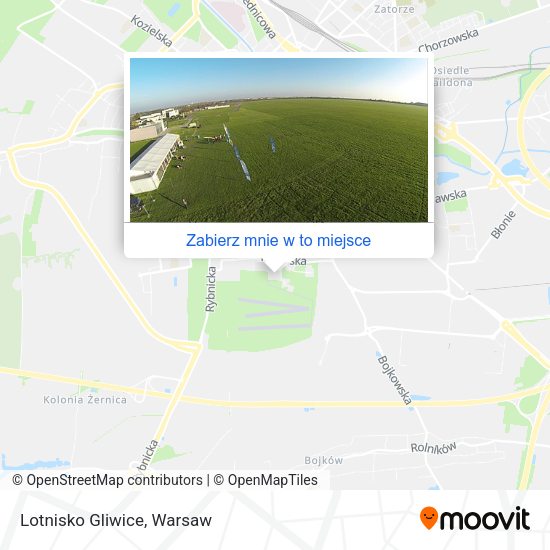 Mapa Lotnisko Gliwice