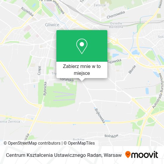 Mapa Centrum Kształcenia Ustawicznego Radan