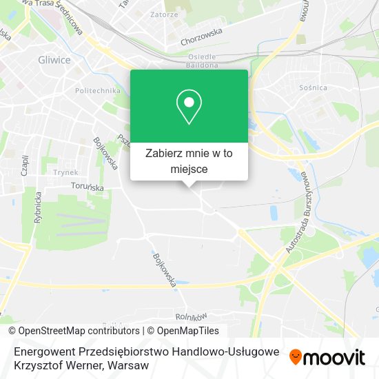 Mapa Energowent Przedsiębiorstwo Handlowo-Usługowe Krzysztof Werner