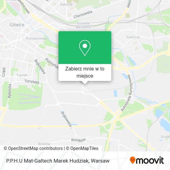 Mapa P.P.H.U Mat-Galtech Marek Hudziak
