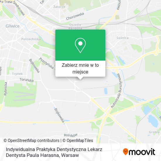 Mapa Indywidualna Praktyka Dentystyczna Lekarz Dentysta Paula Harasna