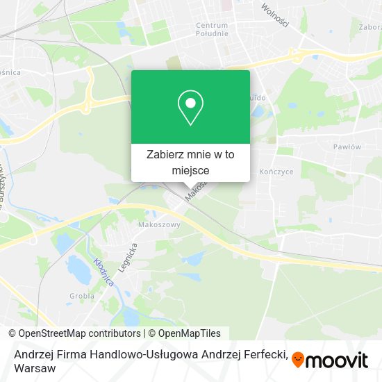 Mapa Andrzej Firma Handlowo-Usługowa Andrzej Ferfecki