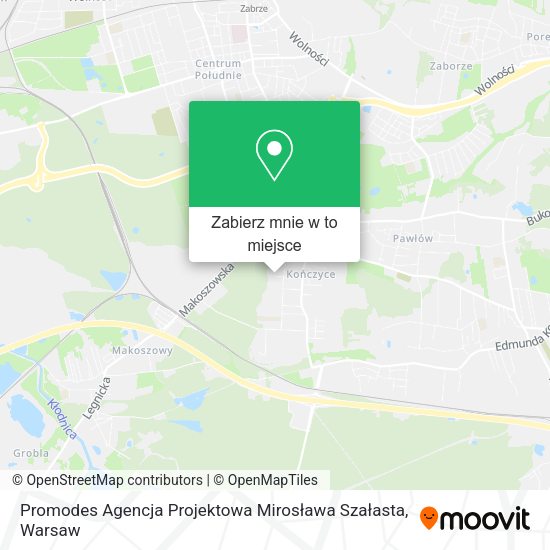 Mapa Promodes Agencja Projektowa Mirosława Szałasta