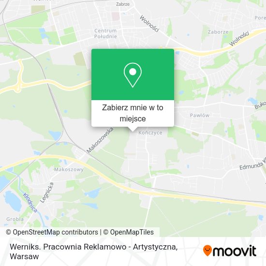 Mapa Werniks. Pracownia Reklamowo - Artystyczna