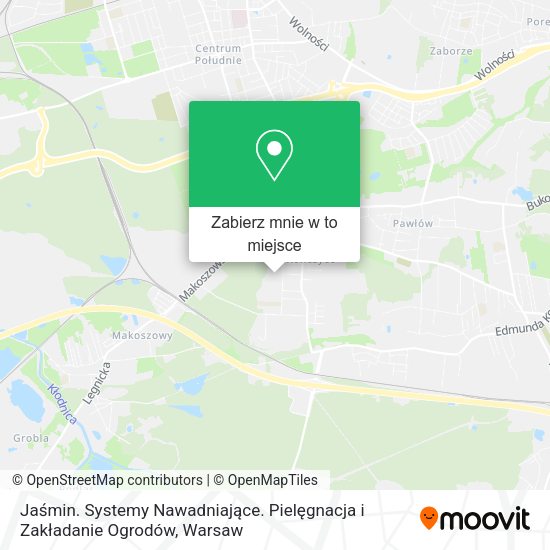 Mapa Jaśmin. Systemy Nawadniające. Pielęgnacja i Zakładanie Ogrodów