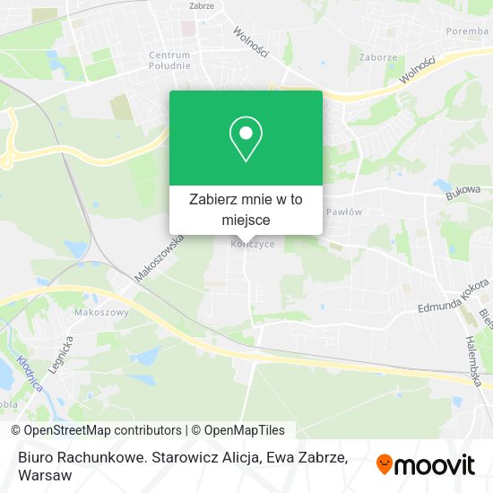 Mapa Biuro Rachunkowe. Starowicz Alicja, Ewa Zabrze