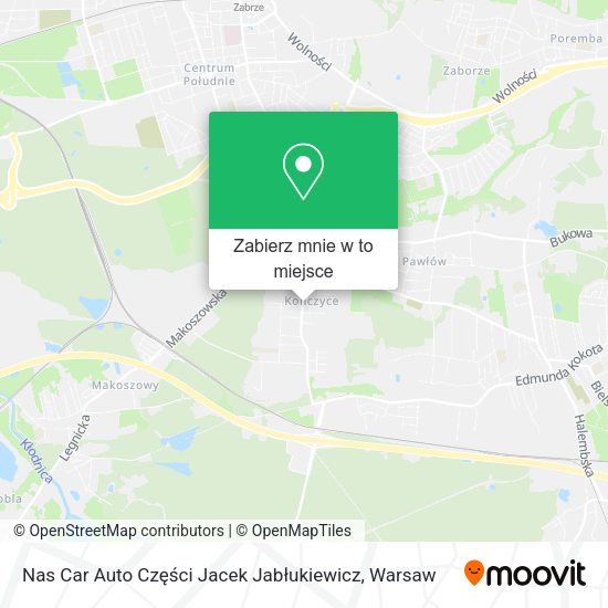 Mapa Nas Car Auto Części Jacek Jabłukiewicz