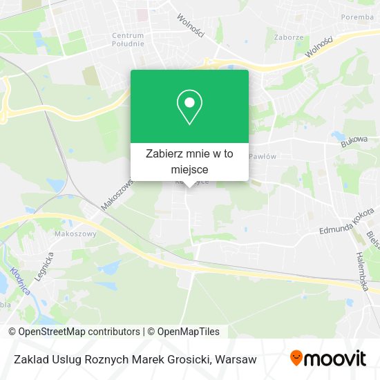 Mapa Zaklad Uslug Roznych Marek Grosicki