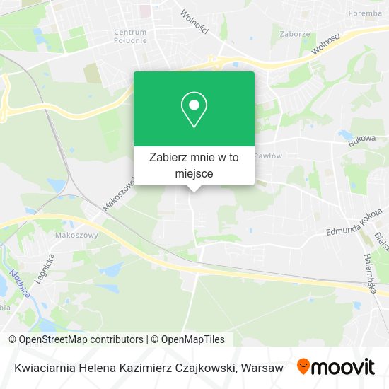 Mapa Kwiaciarnia Helena Kazimierz Czajkowski