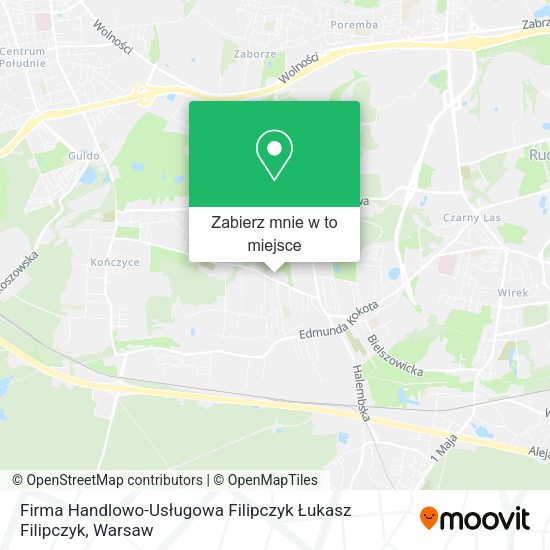 Mapa Firma Handlowo-Usługowa Filipczyk Łukasz Filipczyk