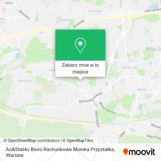 Mapa Ao&Stat4u Biuro Rachunkowe Monika Przystałka