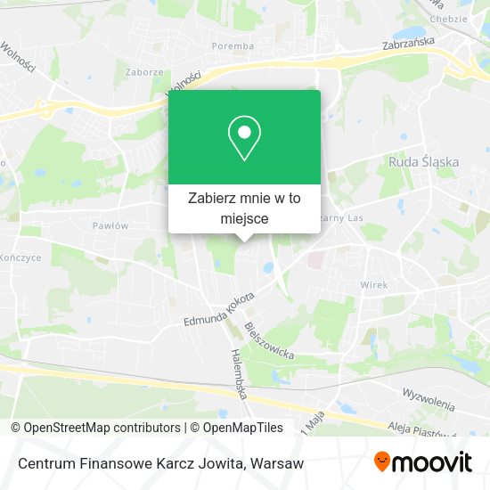 Mapa Centrum Finansowe Karcz Jowita