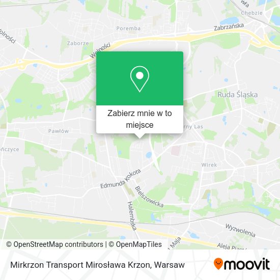 Mapa Mirkrzon Transport Mirosława Krzon