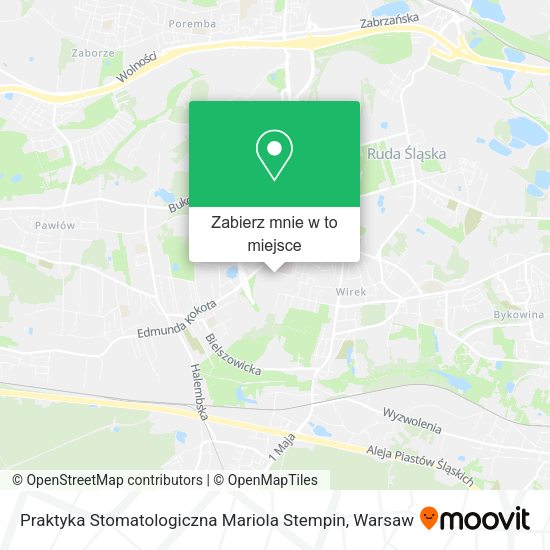 Mapa Praktyka Stomatologiczna Mariola Stempin