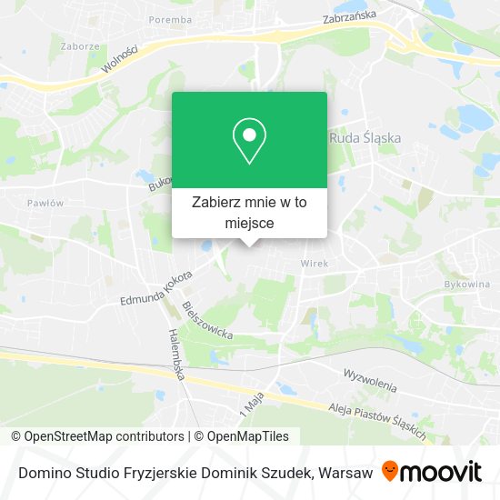 Mapa Domino Studio Fryzjerskie Dominik Szudek