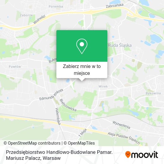 Mapa Przedsiębiorstwo Handlowo-Budowlane Pamar. Mariusz Palacz