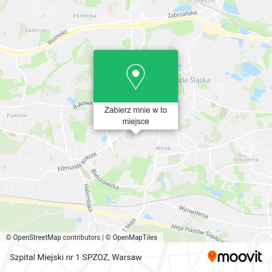 Mapa Szpital Miejski nr 1 SPZOZ