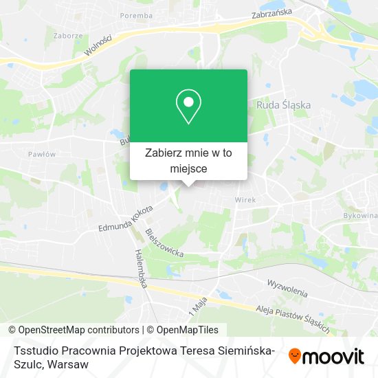 Mapa Tsstudio Pracownia Projektowa Teresa Siemińska-Szulc