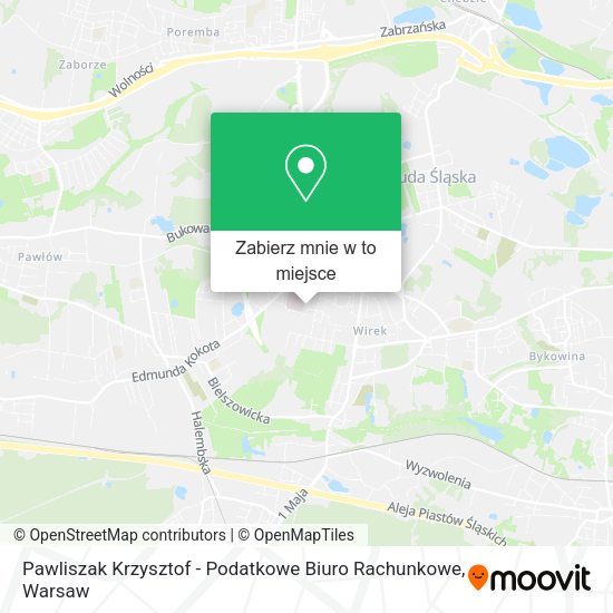 Mapa Pawliszak Krzysztof - Podatkowe Biuro Rachunkowe