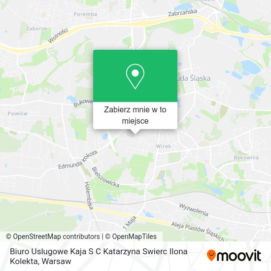 Mapa Biuro Uslugowe Kaja S C Katarzyna Swierc Ilona Kolekta
