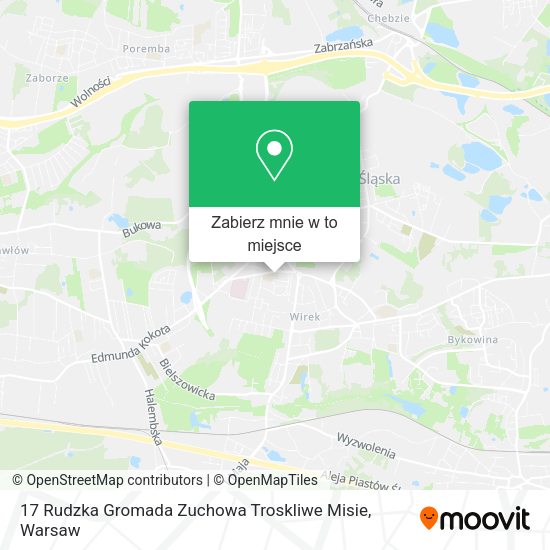 Mapa 17 Rudzka Gromada Zuchowa Troskliwe Misie