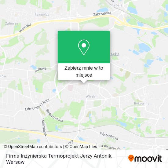 Mapa Firma Inżynierska Termoprojekt Jerzy Antonik