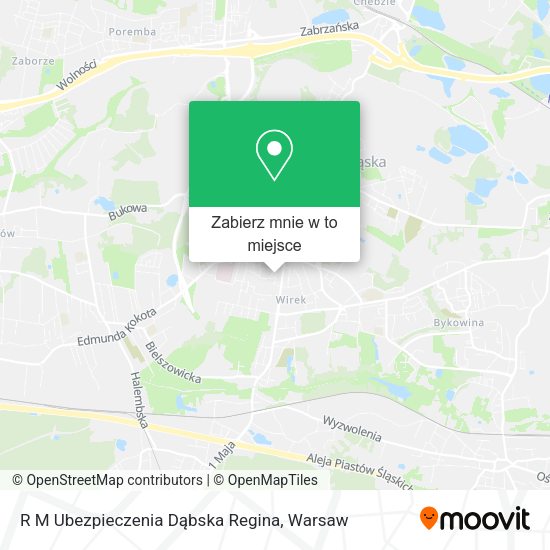 Mapa R M Ubezpieczenia Dąbska Regina