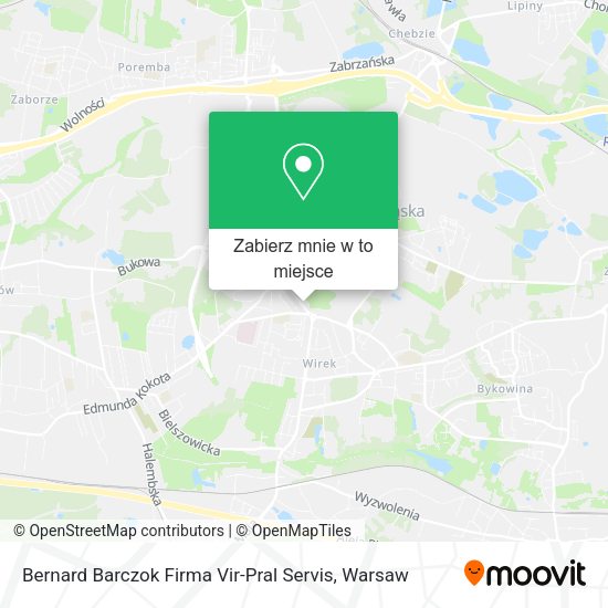 Mapa Bernard Barczok Firma Vir-Pral Servis