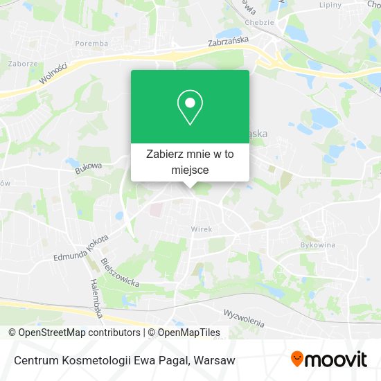 Mapa Centrum Kosmetologii Ewa Pagal